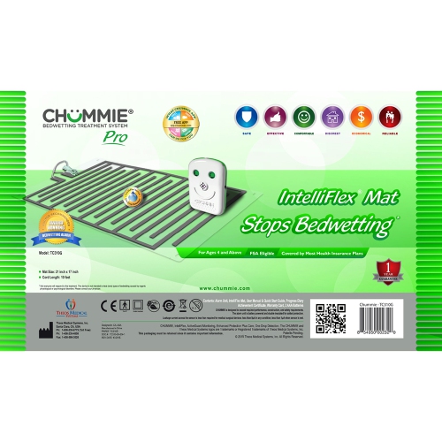 Chummie Pro Bedside Bedwetting Alarm for Children, Teens Adults and Deep Sleepers – Comfortable and Effective Bedwetting Treatment System, Green