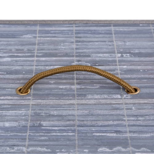 vidaXL Bamboo Laundry Basket Grey 100 L