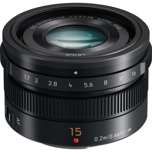 Panasonic Leica DG Summilux 15mm f/1.7 ASPH. Lens - Essential UV Bundle