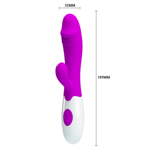 Stimula Snappy – le vibreur personnel multifonction Rabbit Vibrator avec 30 fonctions et deux têtes pour massage clitoridien et G-Spot – livré dans