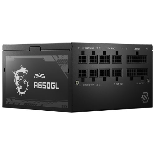 Bloc d'alimentation modulaire ATX de 650 W Mag 80 Plus A650GL de MSI