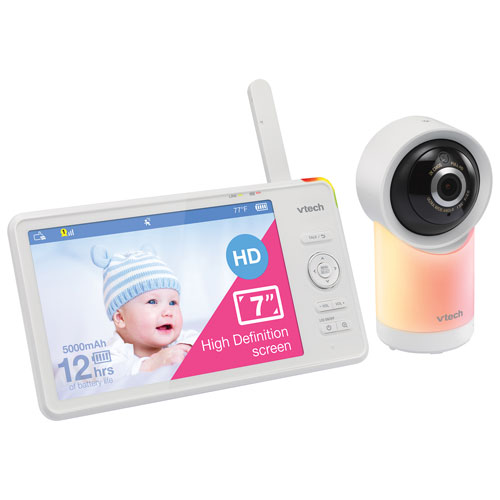 VTech 7" Video Baby Monitor with Night Light, Night Vision & Two-Way Audio (RM7766HD)