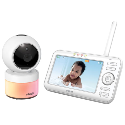 VTech 5" Video Baby Monitor with Night Light, Night Vision & Two-Way Audio