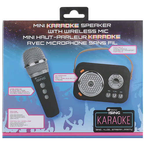 Itek karaoke microphone and shops speaker