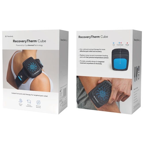 Appareil de cryothérapie RecoveryTherm Cube Hot de Therabody - Gris