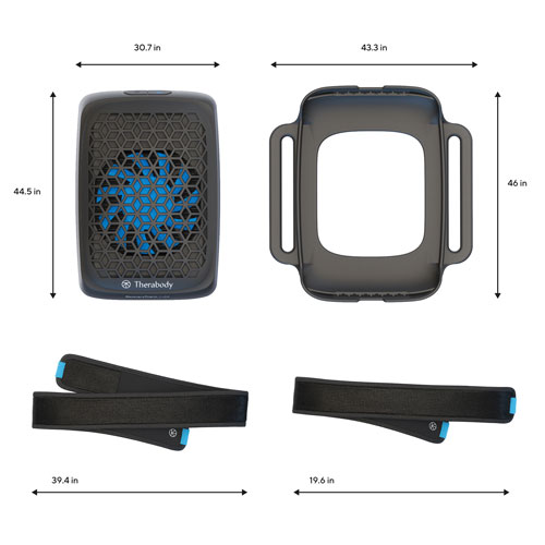 Appareil de cryothérapie RecoveryTherm Cube Hot de Therabody - Gris