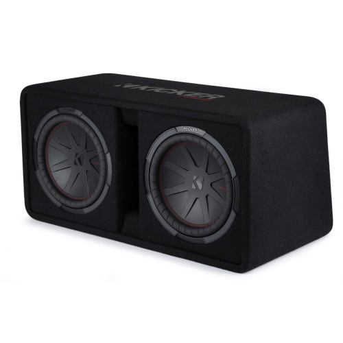 Kicker 48DCWR122 CompR 12"(30cm) dual subwoofers in vented encl, 2ohm, RoHS Compliant