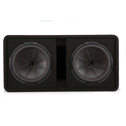 Kicker 48DCWR122 CompR 12"(30cm) dual subwoofers in vented encl, 2ohm, RoHS Compliant