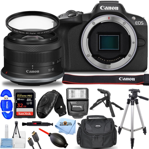 CANON  Eos R8 Mirrorless Camera With Rf 24-50MM Is Stm Lens - 14PC Accessory Kit