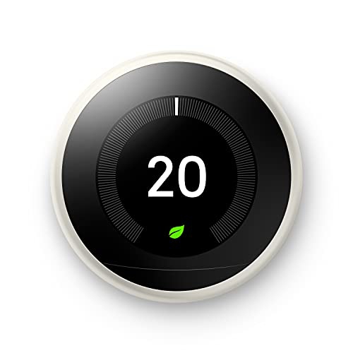 nest Learning Thermostat, 3rd Generation, Stainless Steel.