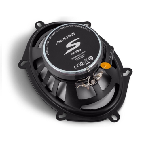 Alpine S2-S68 S-Series 6″x8″ Coaxial 2-Way Car Speakers