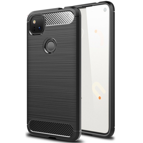 SUPERSHIELD  Brushed Metal Case for Google Pixel 4A In Black