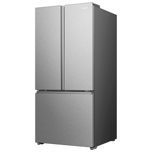 Hisense 31.5" 21.1 Cu. Ft. French Door Refrigerator with Ice Dispenser - Stainless Steel