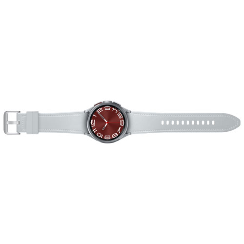 Montre intelligente LTE de 43 mm Samsung Galaxy Watch6 Classic avec TELUS - Argenté- Financement mensuel