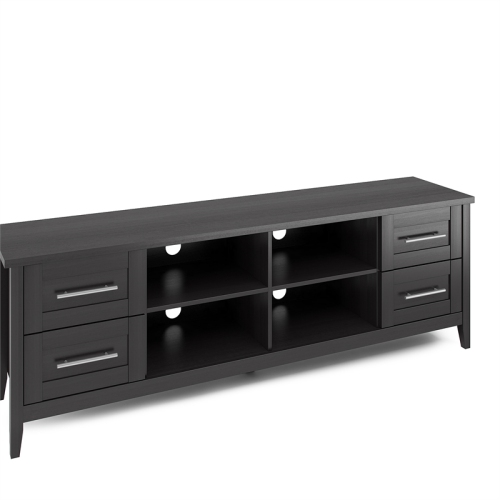 CorLiving Jackson 80" TV Stand-Black Wood Grain