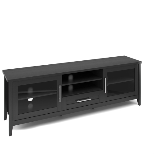 CorLiving Jackson 80" TV Stand-Black Wood Grain
