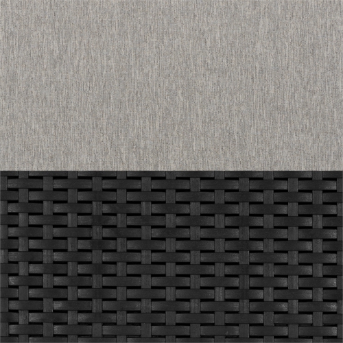 Adelaide 2-Piece Wicker Patio Conversation Set-Black