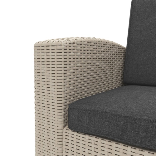 Ensemble de patio de 2 pièces en osier Adelaide - Beige