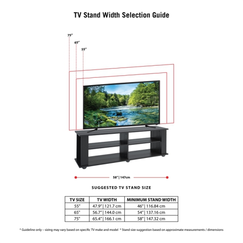 Sonax Component/TV Stand for TVs UpTo 68"(FS-3580)