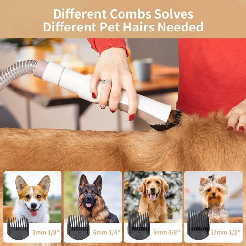 Redroad Pet P17 Grooming Kit, Dog Hair Vacuum
