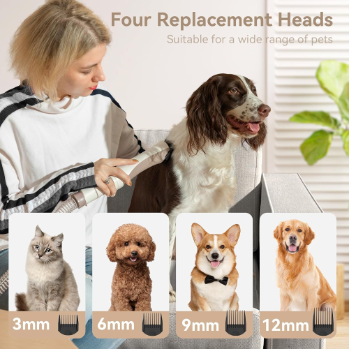 Redroad Pet Grooming Kit & 6-in-1 Vacuum Cleaner Trimmer, P17