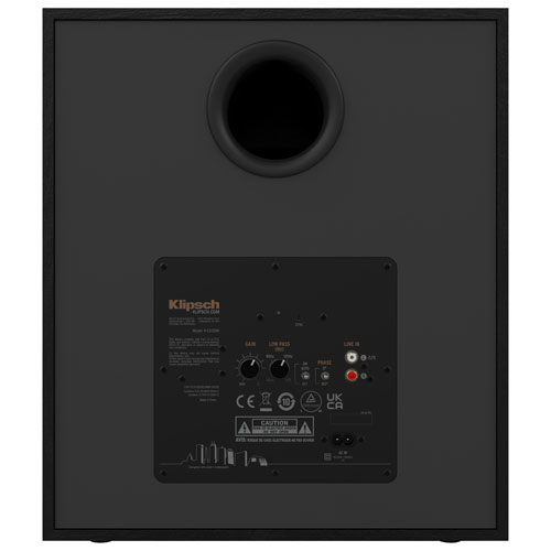 Klipsch R-120SWI Powered 12" Subwoofer - Black - Only at Best Buy