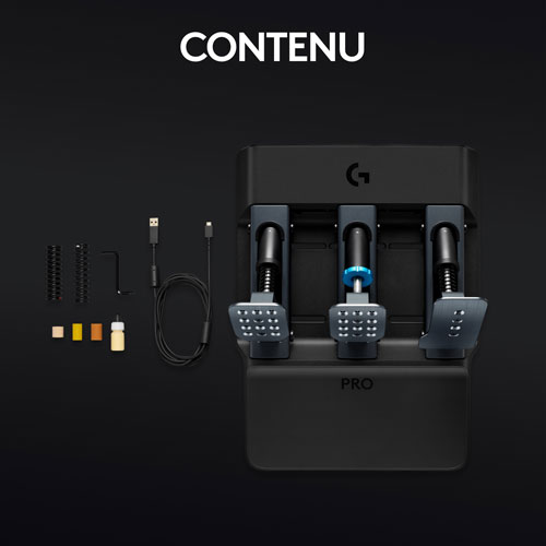 Pédalier de course PRO de Logitech G pour PC