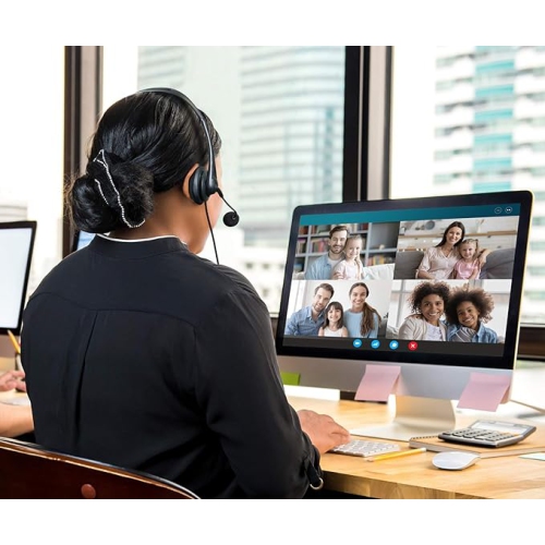 Aluratek Wired USB Stereo Headset with Noise Reducing Boom Mic and In-Line Controls