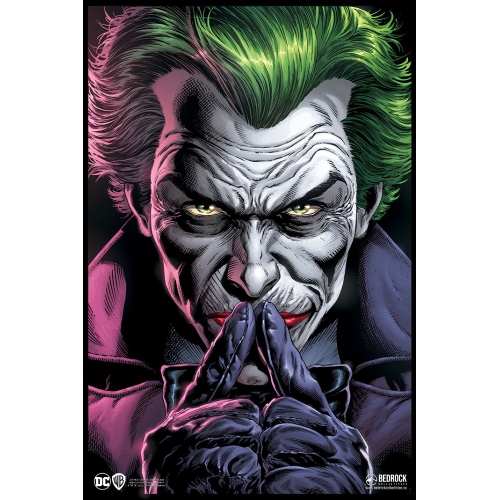 Bedrock Collectibles DC Comics The Three Jokers - 3D Lenticular Art Print, 29.5 x 39.5 cm, Framed