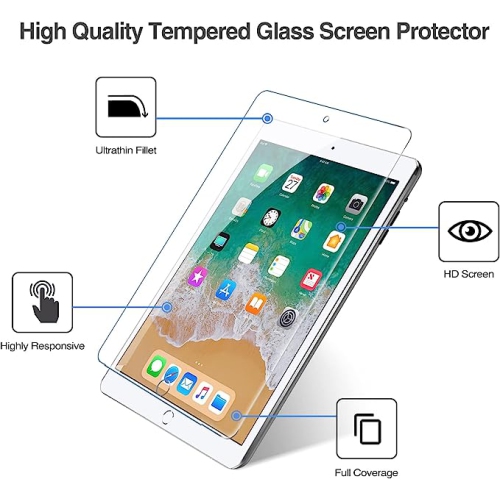 KEEGUARD – Protecteur d'écran pour iPad 10, film en verre trempé 9H, HD transparent