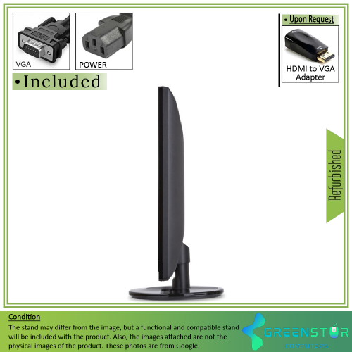 Remis à neuf - ViewSonic VA2246 M-LED écran panoramique DEL HD intégrale 1920 x 1080 de 22 po à rétroéclairage DEL TN