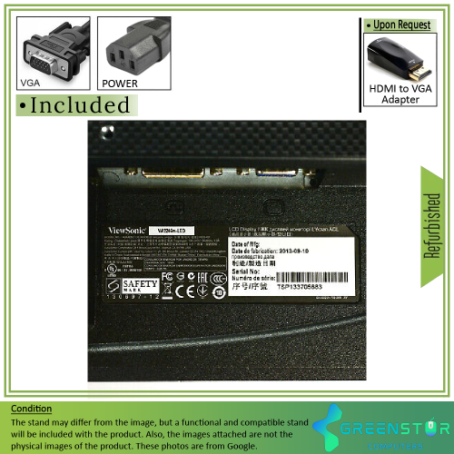 Remis à neuf - ViewSonic VA2246 M-LED écran panoramique DEL HD intégrale 1920 x 1080 de 22 po à rétroéclairage DEL TN