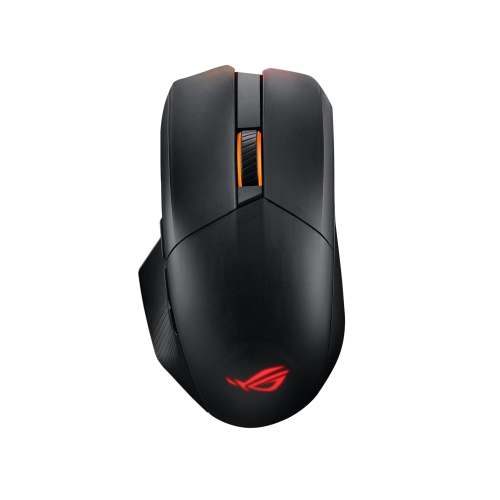 ASUS ROG Chakram X Origin Gaming Mouse, 36000 DPI Sensor, 11 programmable Buttons, Detachable Joystick, Paracord Cable - Black