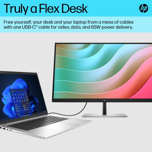 HP 27" 4K UHD 60Hz 5ms GTG IPS LCD Monitor - Black, Silver