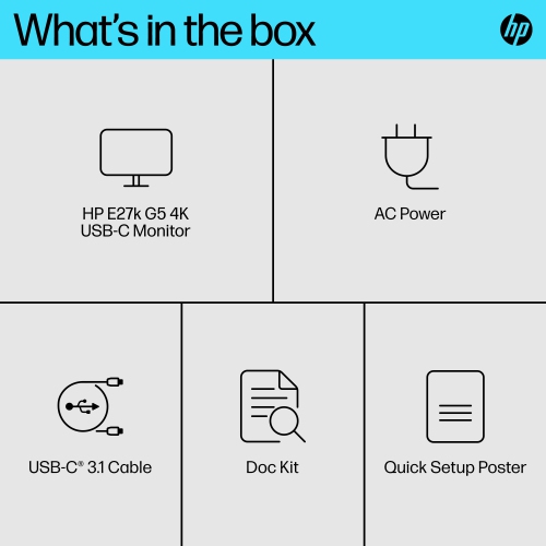 HP 27" 4K UHD 60Hz 5ms GTG IPS LCD Monitor - Black, Silver