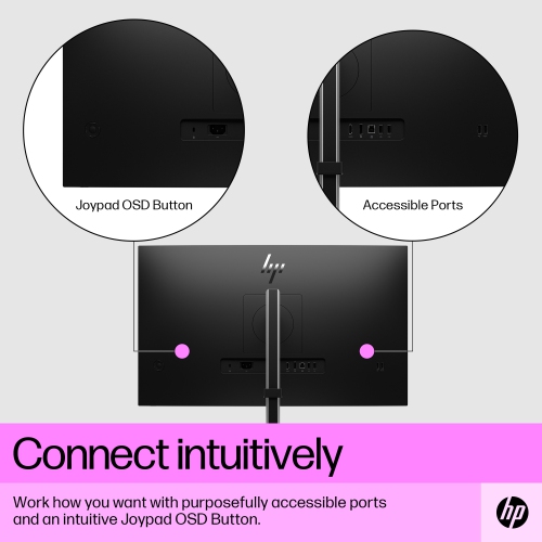 HP 27" QHD 75Hz IPS LCD Monitor - Black, Silver