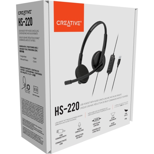 Creative Labs On-ear Passive Noise Cancelling Headsets with Mic