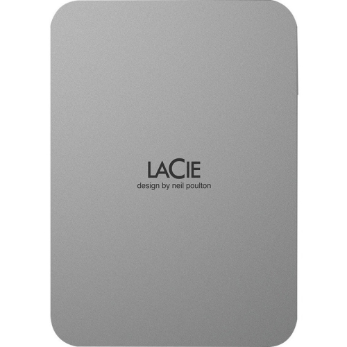 LaCie Mobile Drive Secure 2TB 2.5" USB 3.2 Gen 1 Portable External Hard Drive - Space Gray -
