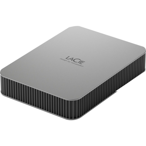 LaCie Mobile Drive Secure 4TB 3.5" USB 3.2 Gen 1 Portable External Hard Drive - Space Gray -