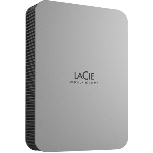 LaCie Mobile Drive Secure 4TB 3.5" USB 3.2 Gen 1 Portable External Hard Drive - Space Gray -