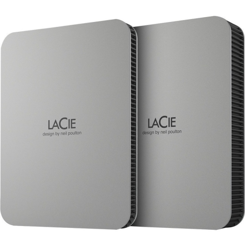 LaCie Mobile Drive Secure 4TB 3.5" USB 3.2 Gen 1 Portable External Hard Drive - Space Gray -