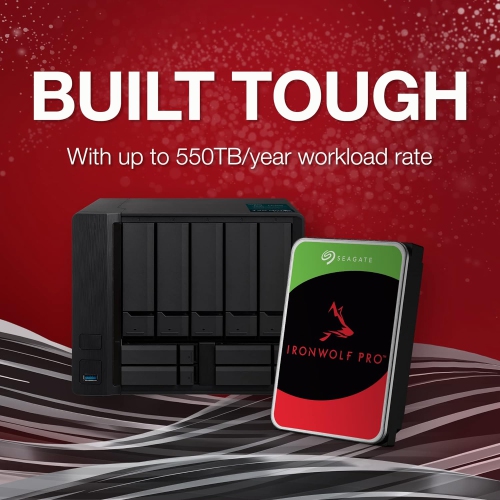 Seagate IronWolf Pro 22TB Enterprise NAS Internal HDD Hard Drive – CMR 3.5 Inch SATA 6Gb/s 7200 RPM 256MB Cache for RAID Network Attached Storage,