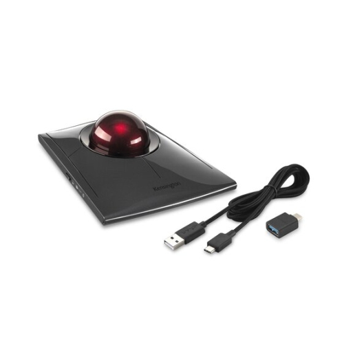 Kensington SlimBlade Pro 1600 DPI Wireless Optical Trackball Mouse - Black -