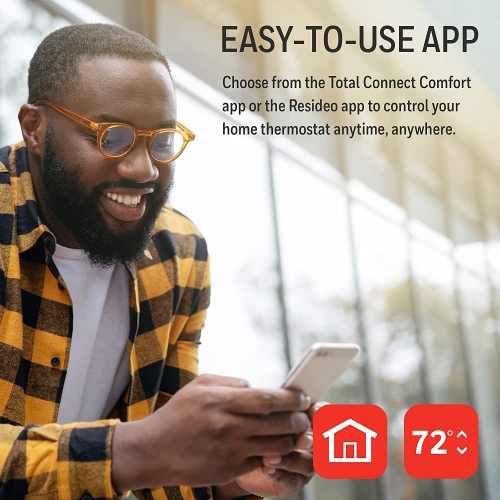 Wi-Fi Smart Color Thermostat for Home RTH9585WF 1004, 7 Day Programmable, Touch Screen, Energy Star, Alexa Compatible, C-Wire Required