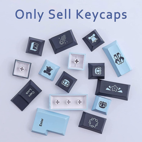 Gaming Keycaps,132 Keys PBT Keycaps Set Comet XDA Profile Dye Sublimation Customized Keycap ANSI Layout Keycaps Compatible with Cherry MX Switches