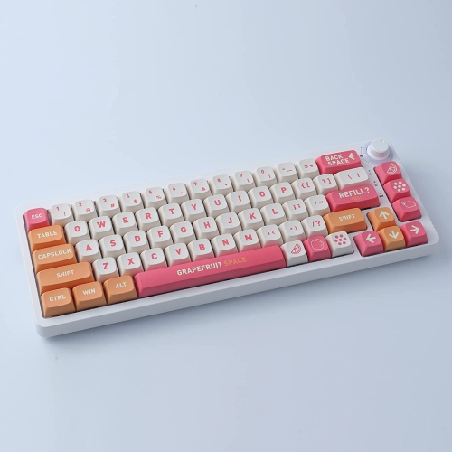 PBT Keycaps for Mechanical Keyboard 132 Keys XDA Profile Dye-Sublimation ASIN Layout Keycap Set for Cherry Gateron MX Switches