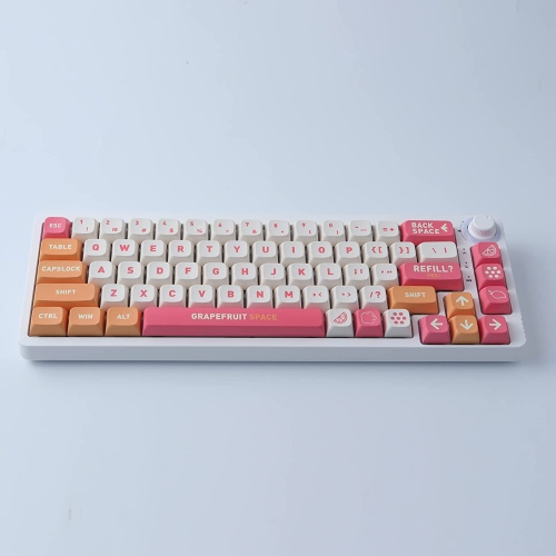 PBT Keycaps for Mechanical Keyboard 132 Keys XDA Profile Dye-Sublimation ASIN Layout Keycap Set for Cherry Gateron MX Switches