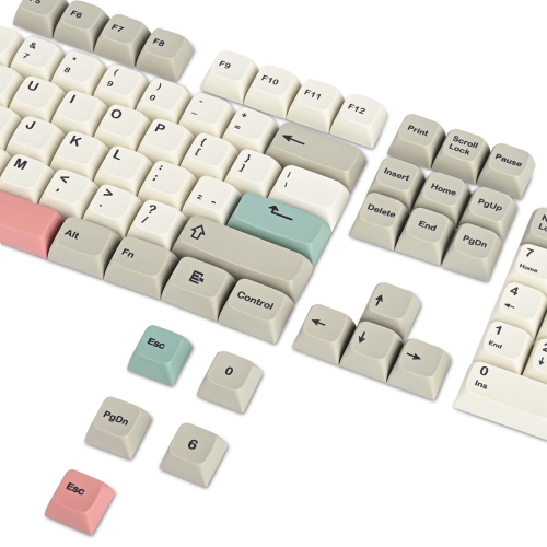 GTSP 9009 XDA Retro PBT Keycaps Set for Gaming Keyboard Dye-Sub for Cherry Mx Gateron Kailh Switch GK61/GK68 60% Mechanical Keyboard