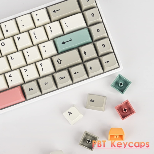 GTSP 9009 XDA Retro PBT Keycaps Set for Gaming Keyboard Dye-Sub for Cherry Mx Gateron Kailh Switch GK61/GK68 60% Mechanical Keyboard