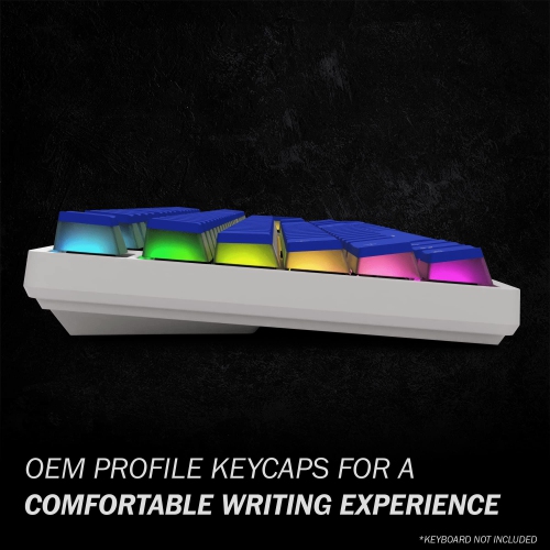 Pudding Keycaps Set | Doubleshot PBT Keycap Set | Full 108 OEM Profile Key Set | ANSI US-Layout | for Mechanical Keyboard | Compatible with Cherry